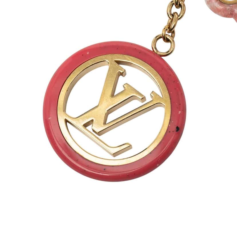 Louis Vuitton Gold Plated Colorline Bag Charm and Key Holder Gold Metal Good condition - Inside View