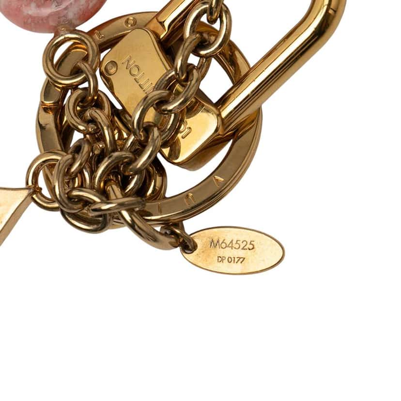 Louis Vuitton Gold Plated Colorline Bag Charm and Key Holder Gold Metal Good condition - Box View