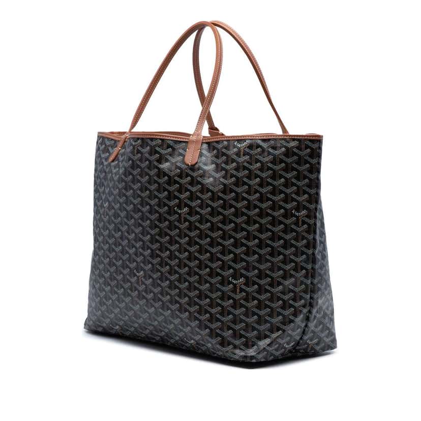 Goyard Goyardine Saint Louis GM Black Canvas Good condition - Back View
