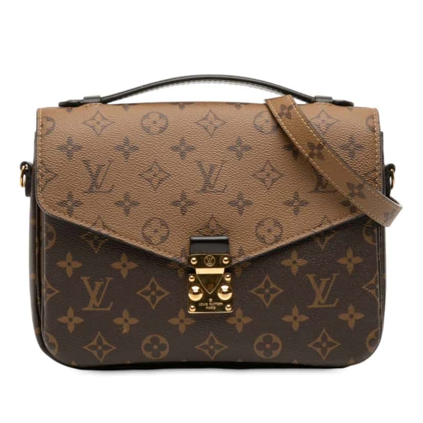 Louis Vuitton Monogram Reverse Pochette Metis Brown Good condition - Front View