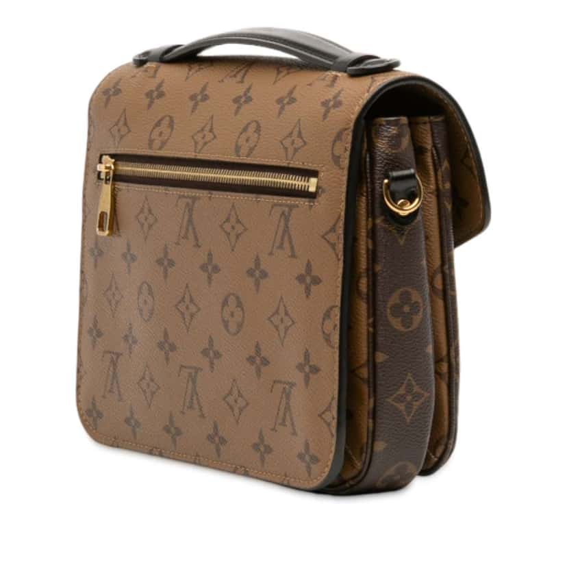 Louis Vuitton Monogram Reverse Pochette Metis Brown Good condition - Back View