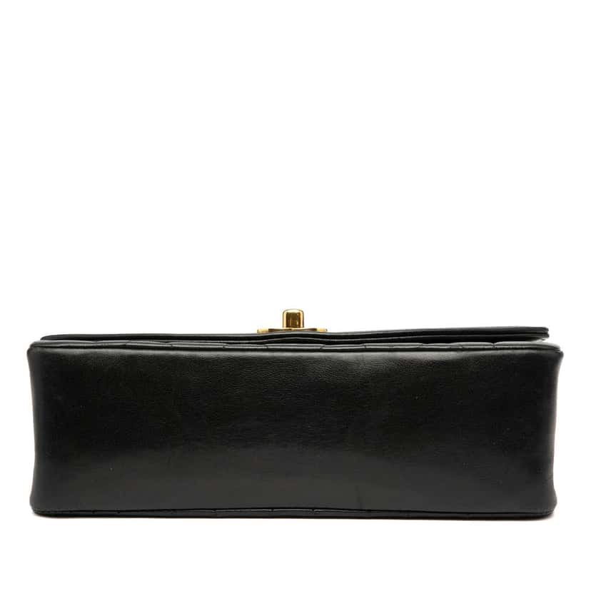 Chanel Small Lambskin Diana Flap Black Leather Good condition - Inside View