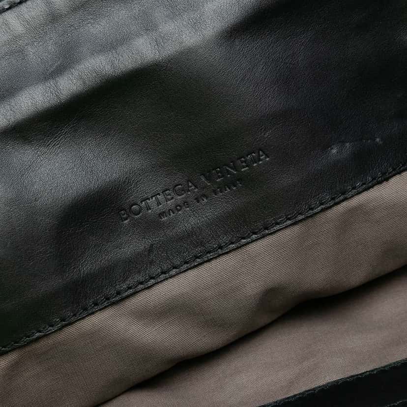 Bottega Veneta Nappa Intrecciato Belted Tote Black Leather Good condition - Box View