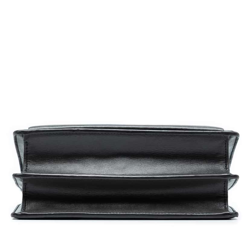 Saint Laurent Medium Smooth Leather Monogram Sunset Crossbody Black Leather Good condition - Inside View