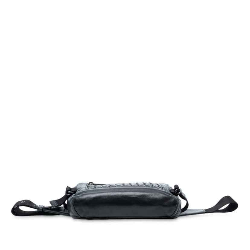 Bottega Veneta Nappa Intrecciato Belt Bag Black Leather Good condition - Inside View