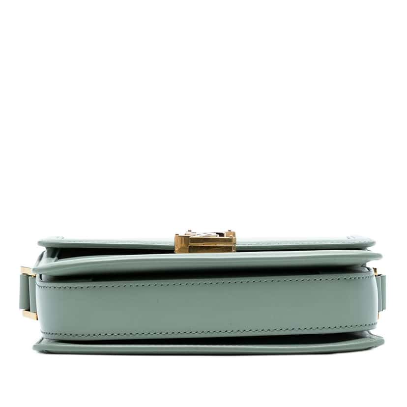 Saint Laurent Small Calfskin Solferino Satchel In Box Blue Leather Good condition - Inside View
