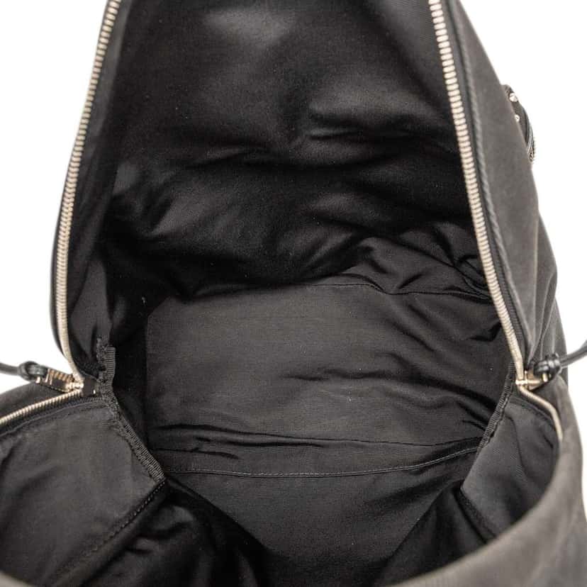 Saint Laurent Studded Canvas City Backpack Black Canvas Good condition - Model View