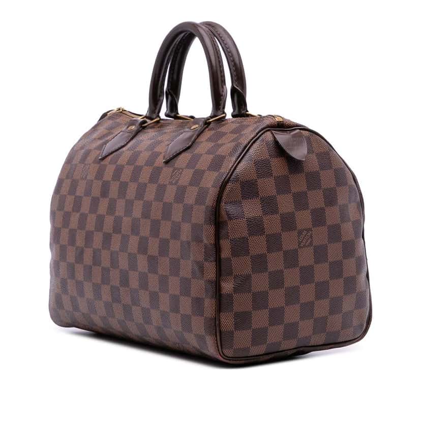 Louis Vuitton Damier Ebene Speedy 30 Brown Canvas Good condition - Back View