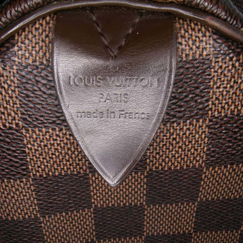 Louis Vuitton Damier Ebene Speedy 30 Brown Canvas Good condition - Box View