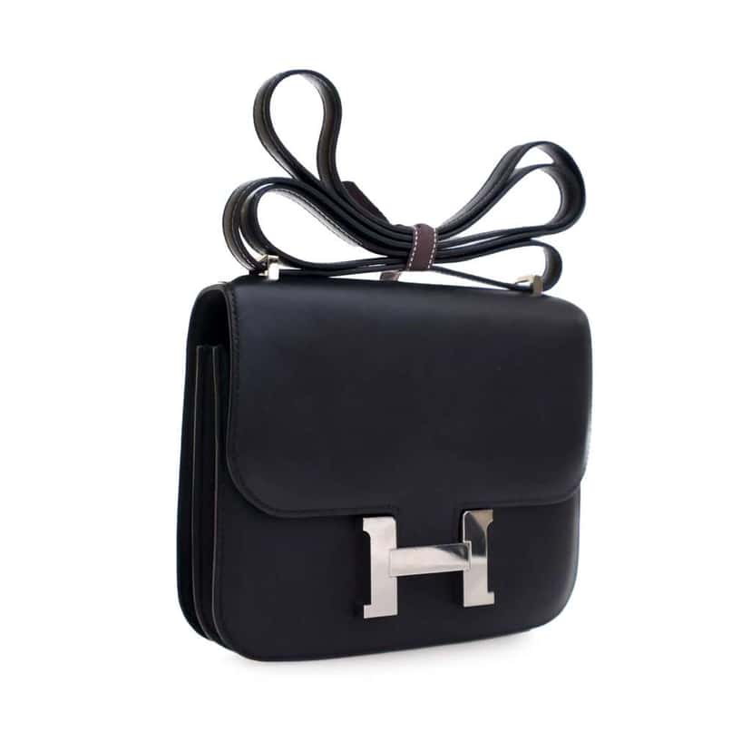 Hermès Mini Swift Marble Constance 18 Black Leather Good condition - Inside View