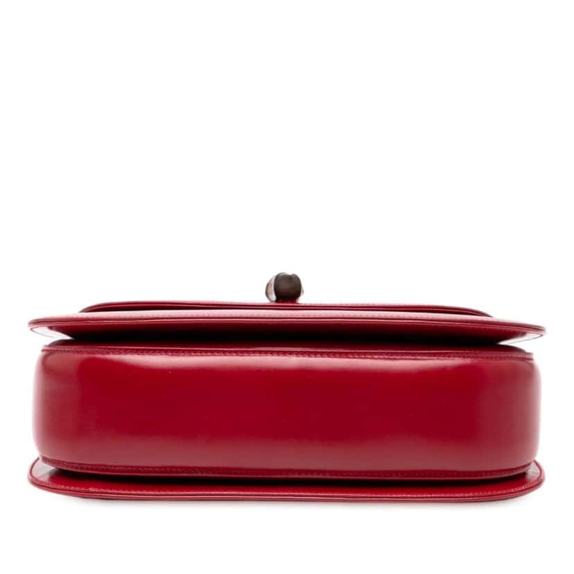 Gucci Calfskin Bamboo Night Red Leather Good condition - Inside View