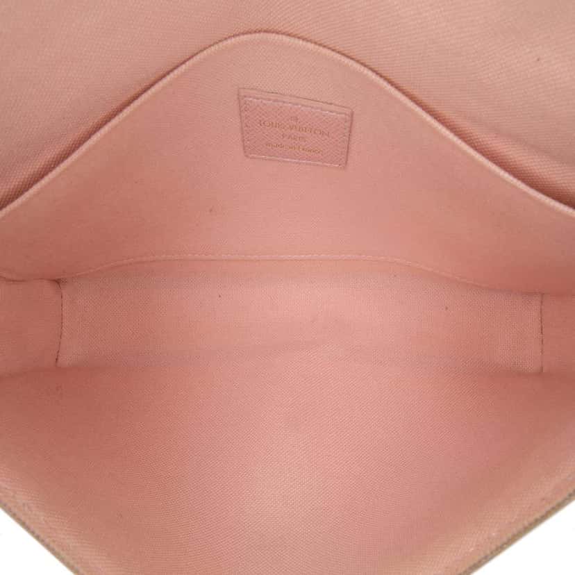 Louis Vuitton Damier Azur Pochette Felicie White Canvas Good condition - Model View