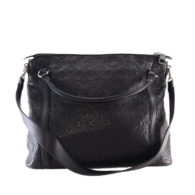 Louis Vuitton Monogram Antheia Ixia MM Black Leather Good condition - Front View