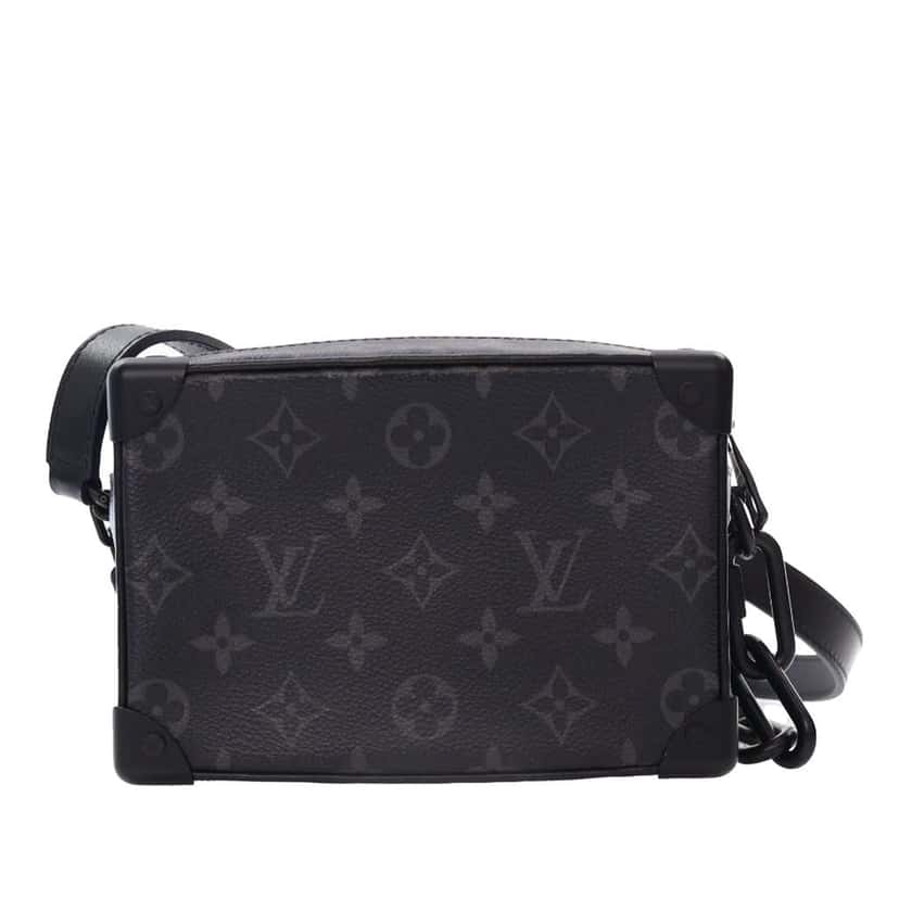 Louis Vuitton Monogram Eclipse Soft Trunk Wallet Crossbody Black Good condition - Model View