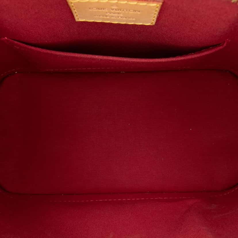 Louis Vuitton Monogram Vernis Alma BB Red Leather Good condition - Model View