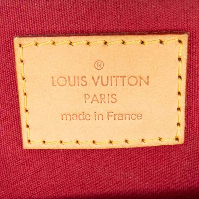 Louis Vuitton Monogram Vernis Alma BB Red Leather Good condition - Box View