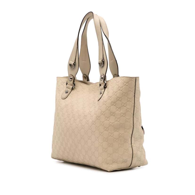 Gucci Guccissima Icon Bit Tote Brown Leather Good condition - Back View