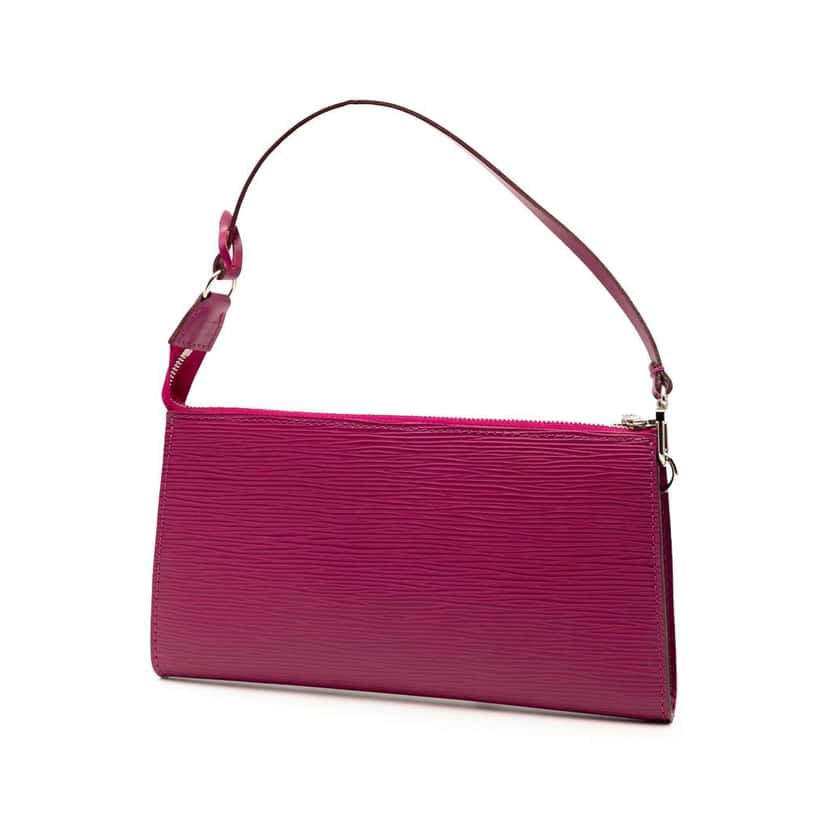 Louis Vuitton Epi Pochette Accessoires Purple Leather Good condition - Back View