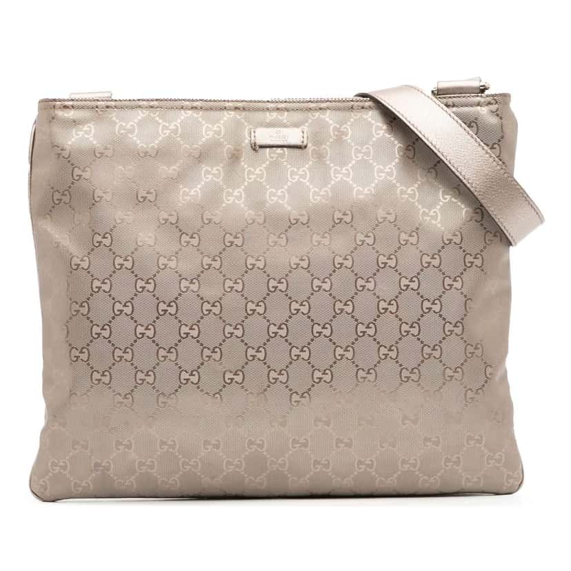 Gucci GG Imprime Crossbody Gold Canvas Very good condition - Front View