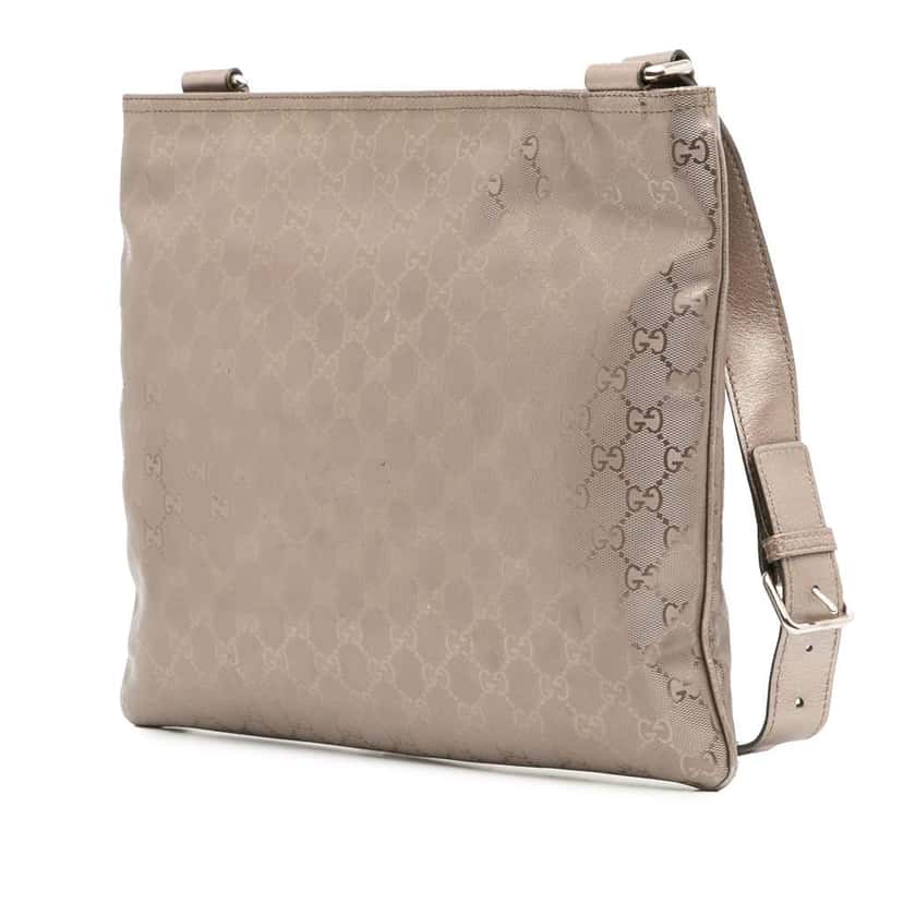 Gucci GG Imprime Crossbody Gold Canvas Very good condition - Back View