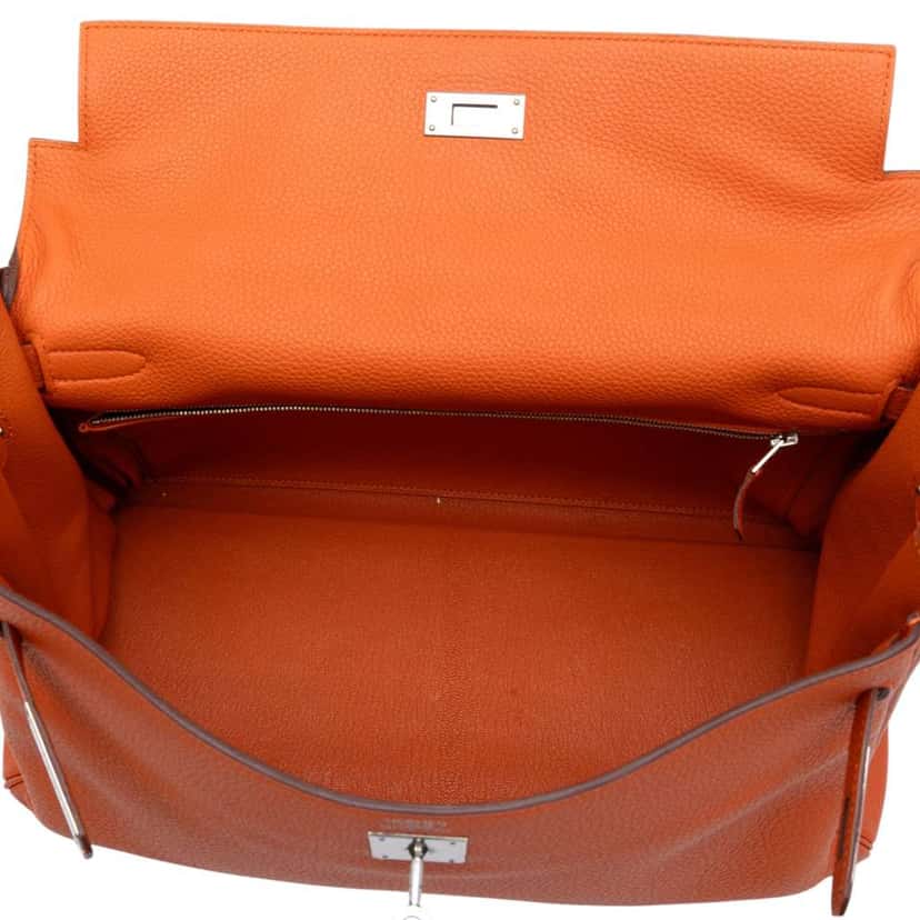 Hermès Togo Kelly II Retourne 35 Orange Leather Good condition - Model View