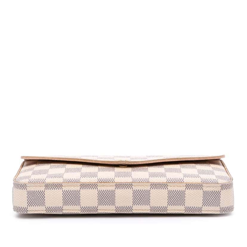 Louis Vuitton Damier Azur Pochette Felicie White Canvas Good condition - Inside View