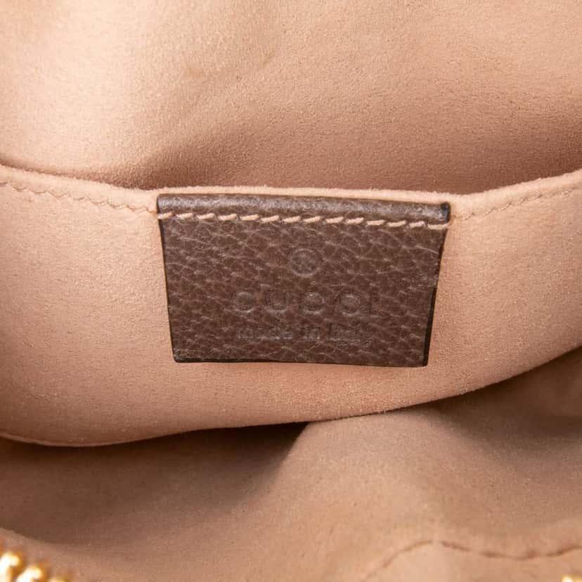 Gucci Small GG Supreme Ophidia Belt Bag Brown Canvas Good condition - Box View