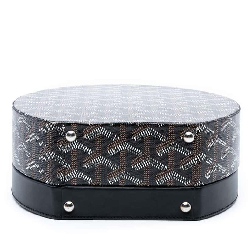 Goyard Goyardine Alto Hatbox Trunk Bag Black Canvas Good condition - Inside View