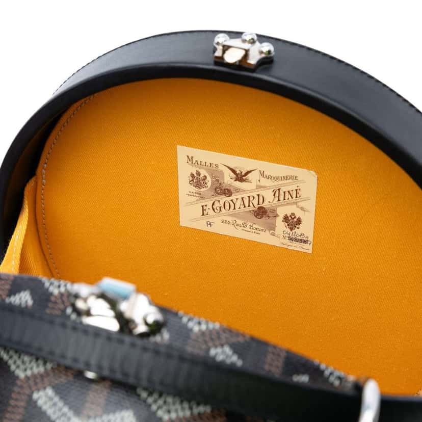 Goyard Goyardine Alto Hatbox Trunk Bag Black Canvas Good condition - Box View