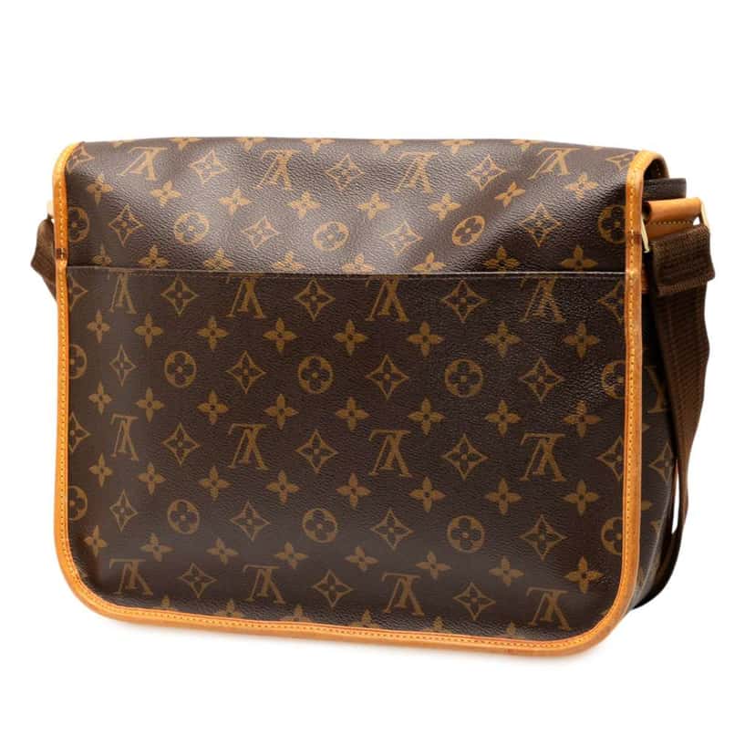 Louis Vuitton Monogram Bosphore Messenger GM Brown Good condition - Back View