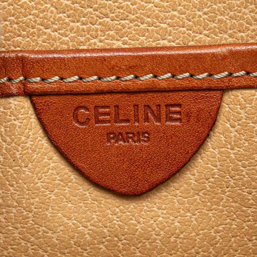 Celine Macadam Coated Canvas Bucket Bag Brown Canvas Good condition - Box View