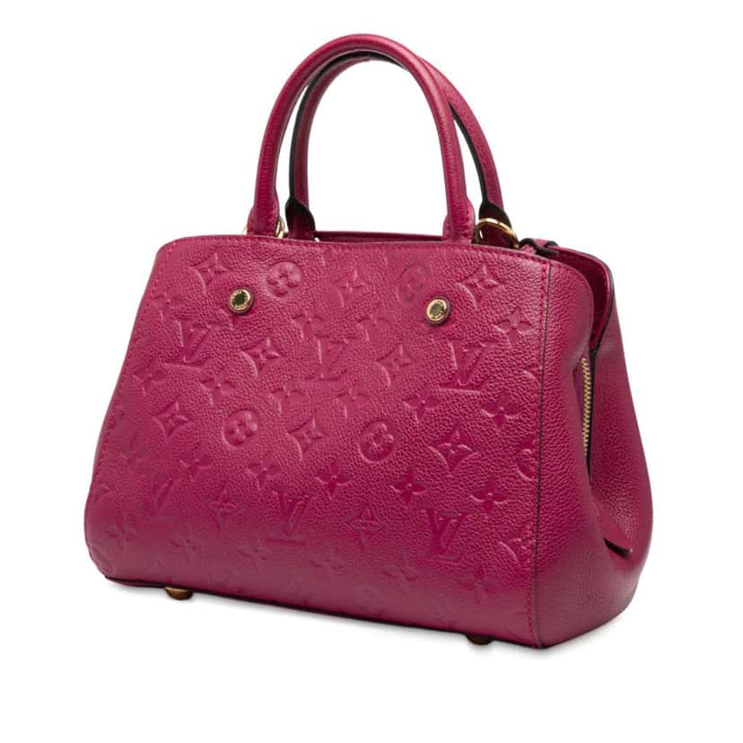 Louis Vuitton Monogram Empreinte Montaigne BB Purple Leather Good condition - Back View