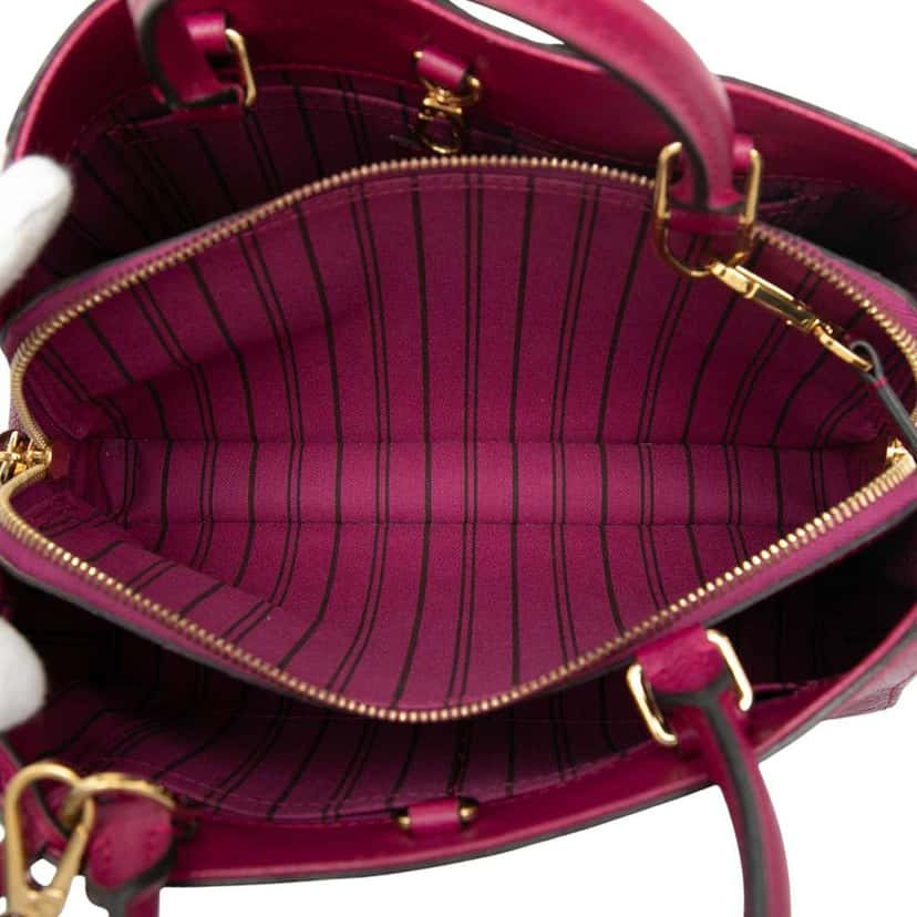 Louis Vuitton Monogram Empreinte Montaigne BB Purple Leather Good condition - Model View