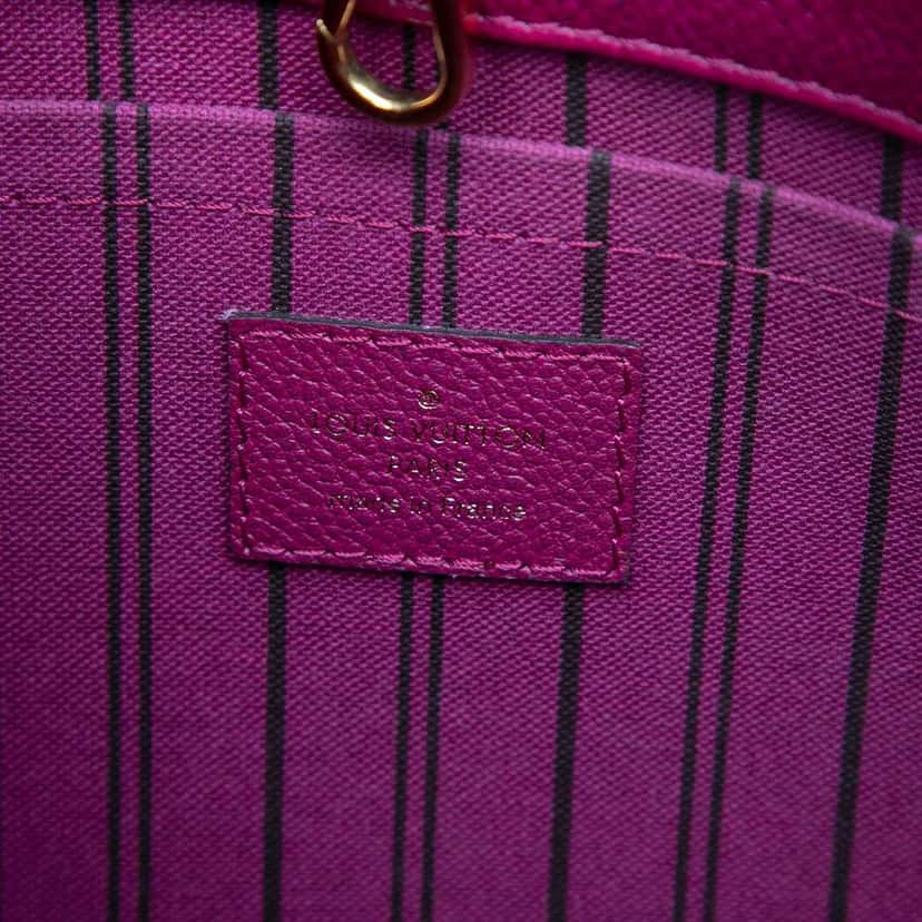 Louis Vuitton Monogram Empreinte Montaigne BB Purple Leather Good condition - Box View