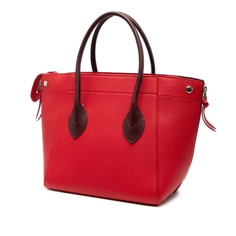 Louis Vuitton Calfskin Freedom Tote Red Leather Good condition - Back View