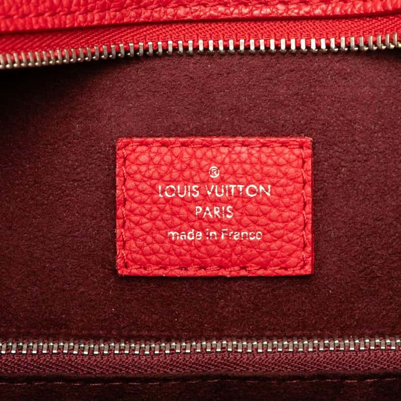 Louis Vuitton Calfskin Freedom Tote Red Leather Good condition - Box View