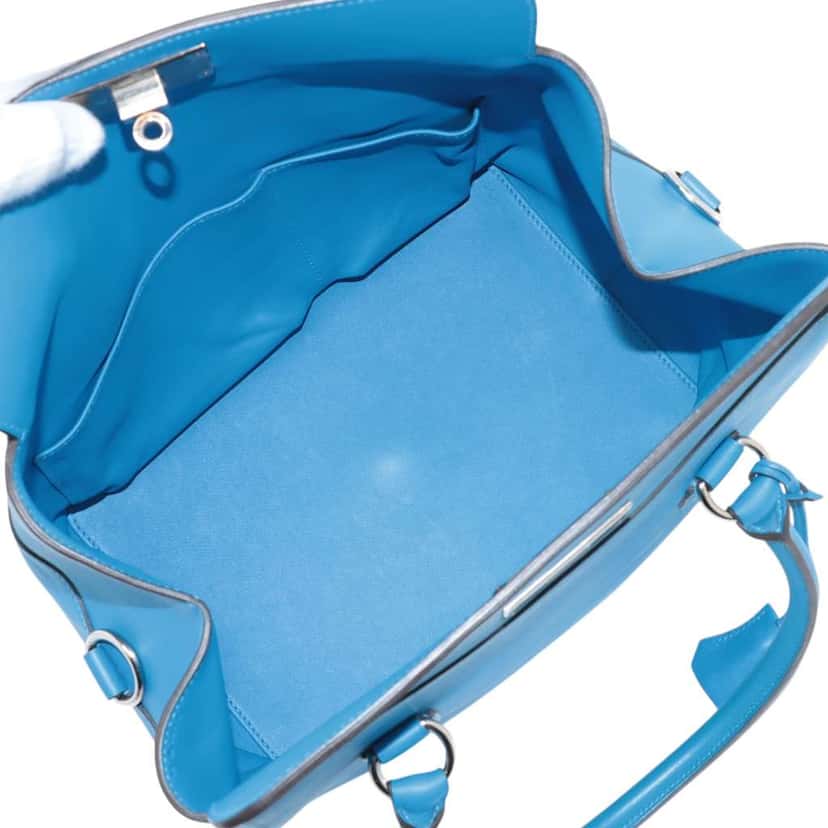 Hermès Swift Toolbox 26 Blue Leather Good condition - Inside View