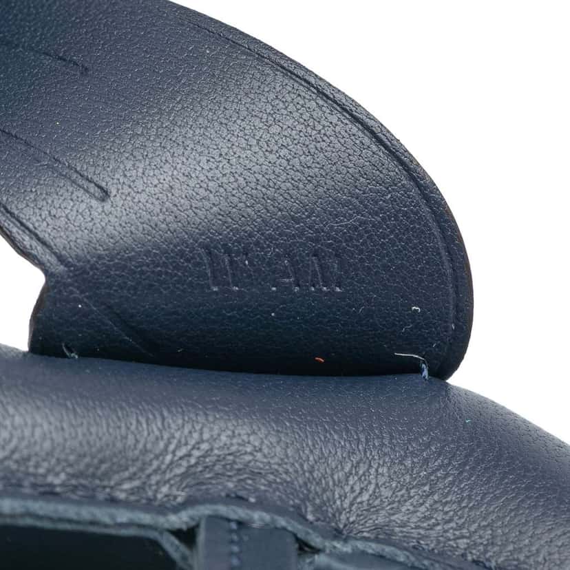 Hermès Milo Lambskin and Swift Grigri Rodeo Pegase Bag Charm PM Blue Leather Good condition - Model View