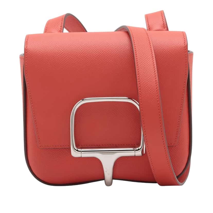 Hermès Mini Epsom Della Cavalleria Red Leather Good condition - Front View