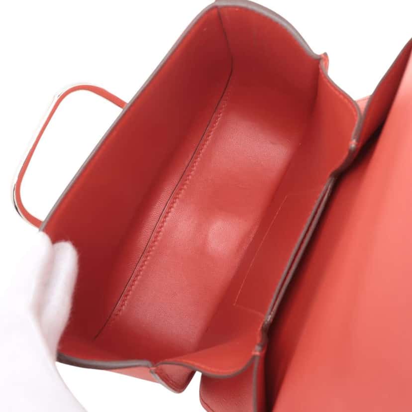 Hermès Mini Epsom Della Cavalleria Red Leather Good condition - Inside View