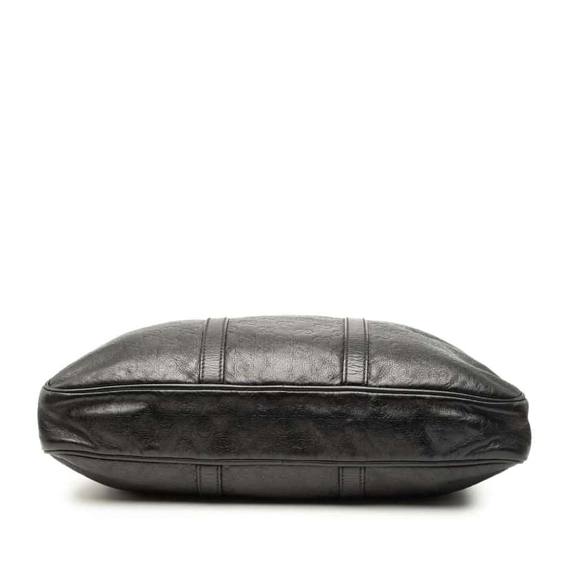 Gucci Guccissima Business Bag Black Leather Fair condition - Inside View