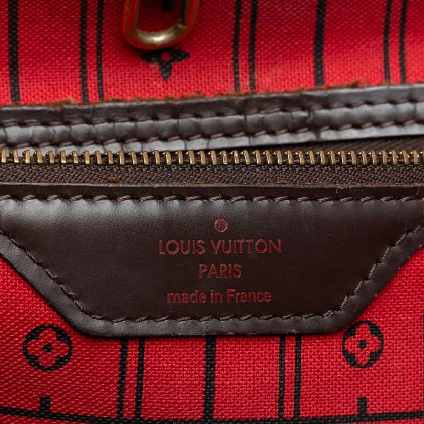 Louis Vuitton Damier Ebene Neverfull MM Brown Good condition - Box View