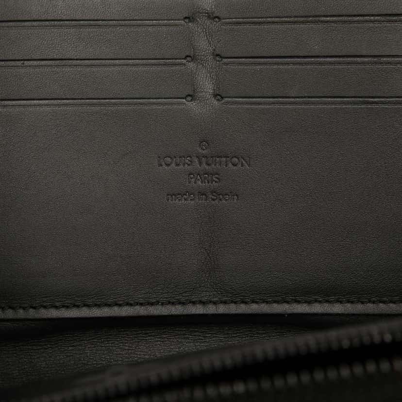 Louis Vuitton Monogram Eclipse Trunk Zippy Wallet Black Good condition - Box View
