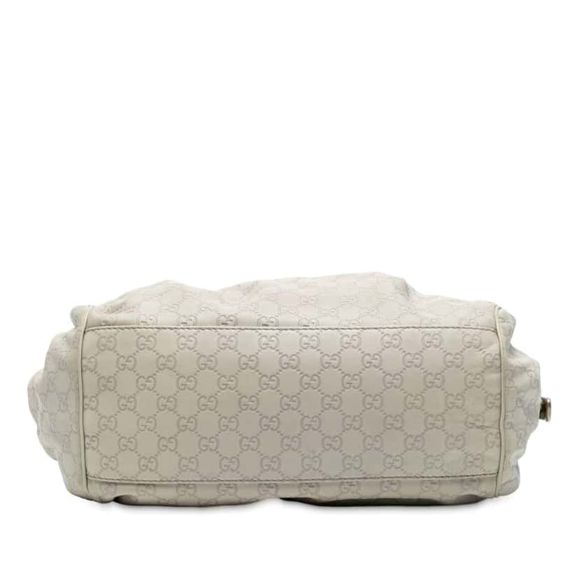 Gucci Guccissima Sukey Satchel Brown Leather Fair condition - Inside View