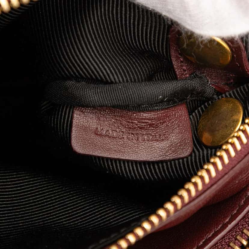 Celine Small Lambskin Trio Crossbody Red Leather Good condition - Box View