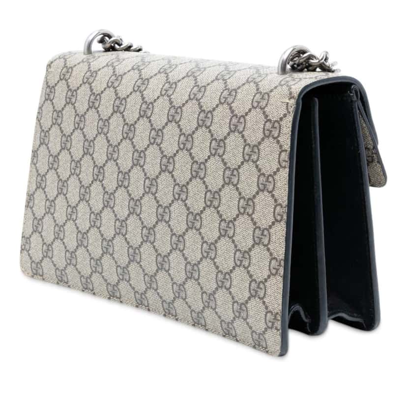 Gucci Medium GG Supreme Dionysus Shoulder Bag Brown Canvas Good condition - Back View