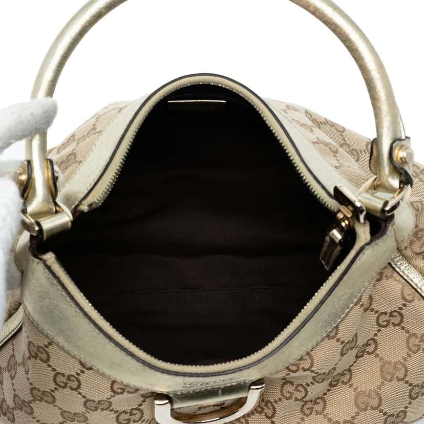 Gucci GG Canvas Abbey D Ring Handbag Brown Canvas Good condition - Model View