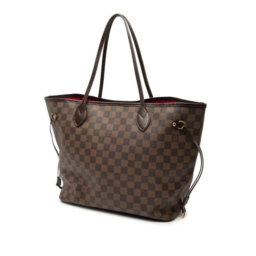 Louis Vuitton Damier Ebene Neverfull MM Brown Good condition - Back View