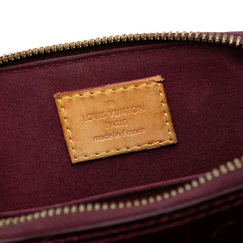 Louis Vuitton Monogram Vernis Alma BB Red Leather Good condition - Box View