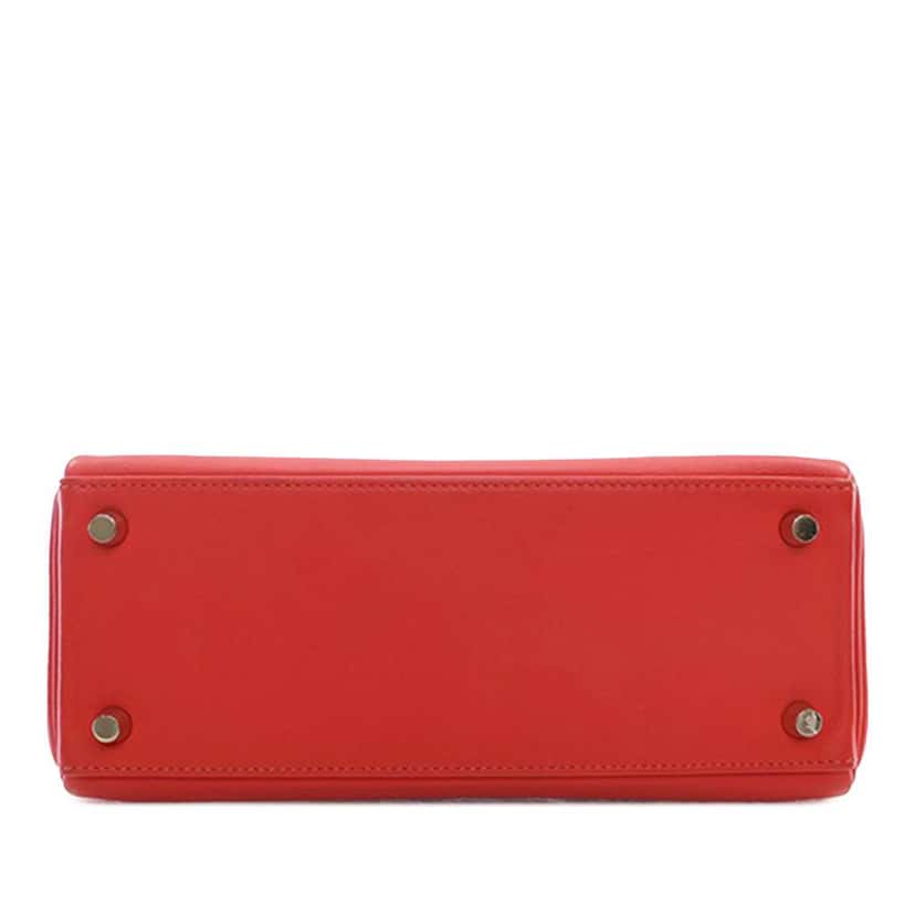 Hermès Swift Kelly II Retourne 25 Red Leather Good condition - Box View